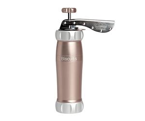 MARCATO Biscuits Powder Pink Biscuits Cookie Maker, Anodized Aluminium, Various Shapes. 25 x 10 x 5 cm. Easy to Use