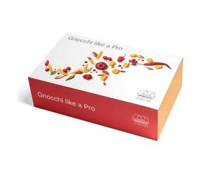 Marcato Gnocchi Processing Kit, Rigagnocchi with Rod + Smooth Coppapasta 7 cm + Short Apron + Recipe Book, Made in Italy Model: Gnocchi Like a Pro