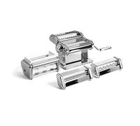 Marcato Multipast+ Pasta Making Set - Atlas+ Machine with 3 Extra Accessories for Lasagne, Fettuccine, Tagliolini, Spaghetti, Ravioli, Linguine & More - Premium Fresh Pasta Maker, Made in Italy