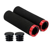 MARCBUSE 1 Pair Shock Absorption Soft Comfortable Sponge Handle Grips With End Plugs Single On Handlebar For Mountain Bike On Handlebar Grips