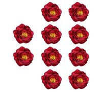 MARCBUSE 10 Pcs Flowers Craft Flower Heads Decorative Flower False Flowers Artificial Heads For Hairpins Decoration