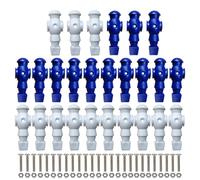MARCBUSE 26Pcs Soccer Men Games Player Figure Replacement Soccer Table Player Football Machine Accessories Enduring Replacement Soccer Table Player for Game Room