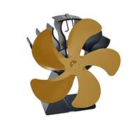 MARCBUSE 5 Heat Powered Stove Fan Wood Log Wood For Burner Quiet Saving Fuel Silent Fan Distributio Stove Blower Heat Powered Non Electric