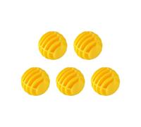 MARCBUSE 5Pcs Synthetic Rubber Golfs Practice Balls Training Devices For Indoor & Outdoor Hollow Striped Golfs Training Ball Practice Balls