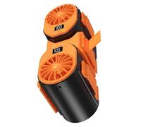 MARCBUSE Digital Display Rechargeable Handheld Desktop Hanging Waist Fan 5 Speed Small Portable Strong Cooling Fan Camping Adjustable Neck