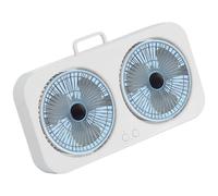 MARCBUSE Double Head Portable Fan Rotation Rechargeable Hanging Fan Desktop Use Quiet Cooling Suitable For Office Camping Wall Mounted Circulating