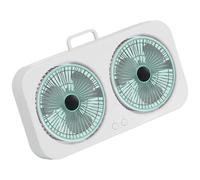 MARCBUSE Double Head Portable Fan Rotation Rechargeable Hanging Fan Desktop Use Quiet Cooling Suitable For Office Camping Wall Mounted Circulating