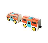 MARCBUSE Electric Powered Railway with Road Changing Mechanism Safe ABS STEM Toy for Preschoolers Gift Town Simulation Train Track