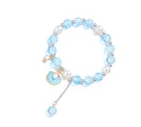 MARCBUSE Elegant Star Fish Shell Pendant Lightweight Minimalist Jewelry Comfortable Beaded Wristchain Women Stylish Confirmation Jewelry