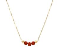 MARCBUSE Exquisite Necklace With Stone Chinese Aesthetic Neck Jewelry Stainless Steel Texture For Modern And Cultural Enthusiasts Stone Beads Necklace
