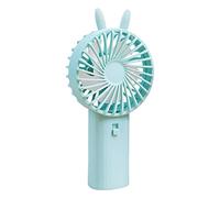 MARCBUSE Handheld Portable Fan Cooling Fan Mute Design Powered By AA-Batteries 5-Blade Cooler Sports Cute Ears Office- Home Hadheld New Hand Held Outdoor Portable Pocket Cooling Fans