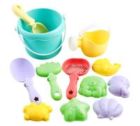MARCBUSE Kids Sand Exploration Sand Tool Set With Bucket Shovel Mold For Sensory Learning And Family Beach Activity Sandcastle Building Kits