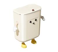 MARCBUSE Kitchen Bin Cartoon Hangings Trash Can With Lid Cabinet Door Under Sink Garbage Can For Office Counter Home Decors