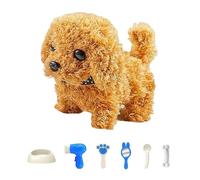 MARCBUSE Motorized Electric Pet Toy with Simulation Sound and Responsive Touch Feature Pretend Play Plush Animal for Children Soft Plush Electric Animal