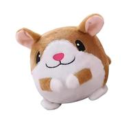 MARCBUSE Plush Piggy Dog Toy Vibrating and Bouncing Interactive Entertainment Teasing Ball for and Dogs Fun Exercise Plush Hamster Toy with Vibrating Bouncing Interactive Sound for Cats and Dogs