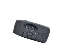 MARCBUSE Portable Solar Exigency Radio Hand Generator Alarm Weather Radio NOAA With LED Flashlight For Camping Hiking Portable Solar Cranked
