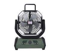 MARCBUSE Portable Tent Fan Light 10000mAh Battery Quiet Operations Fan Camping Desk Texture Suitable For Outdoor Dustproof