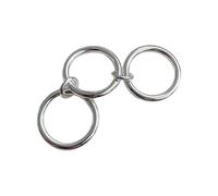 MARCBUSE Sleek Triple Rings Styles Stylish Three Link With Solid Texture Unique Designs For Trendy Women Trendy Women's Accessories