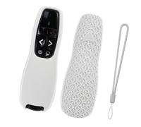 MARCBUSE Soft Silicone Skin Cover For R400 Presentation Remote Case Secure Grip Protections Ergonomic Design Silicone Case White
