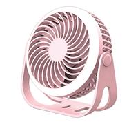MARCBUSE USB Rechargeable Camping Fan With LED 2000mAh Battery Operated 3 Speed Hanging Fan For Travel Home Dorm Rechargeable
