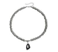 MARCBUSE Versatile Faceted Alloy Necklace Lightweight Comfort Fit Jewelry Ideal Gifts For Birthdays Or Anniversaries Gift Ready Fashion Necklace