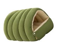 MARCBUSE Washable Enclosed Cats House With Removable Cover Soft Plush Bed For Stress Relief Antislip Base Indoor Pet Furniture Pet Bedding
