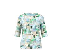 MARCCAIN patterned T-shirt - Blue 4-5-6-7