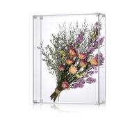 MarccTipton 13x16 Acrylic Shadow Box, Assemble Display Case, DIY Tabletop/Wall Mount Display Frame, All Clear Memory Box for Dried Flowers/Kids Room/Birthday/Wedding/Party(13x16x3”, Assemble Frame)
