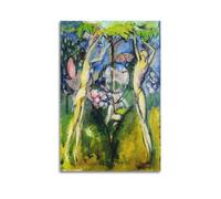 Marcel Duchamp (Young Man And Girl in Spring) Poster Hanging Canvas Wall Art Pictures Artistic Print Decor for Home & Room 08x12inch