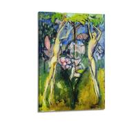 Marcel Duchamp (Young Man And Girl in Spring) Poster Simple Modern Canvas Wall Art Decorative Picture Prints for Indoor Household 20x30inch