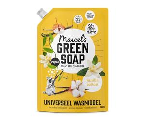 Marcel’s Green Soap - Universal Washing Liquid Refill Vanilla & Cotton - Laundry Detergent - White and coloured laundry - Microplastic-free formula - Vegan - 23 Washes - 1L
