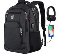 marcello Laptop Backpack with USB Charging&Headphone Port,Anti-Theft Business Backpack with Padded Shoulder Strap, Computer Rucksack for School/Work/Travel