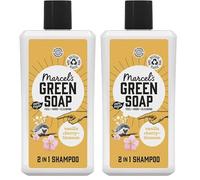 Marcel's Green Soap - 2in1 Shampoo Vanilla & Cherryblossom - With Aloë Vera and Natural Glycerine - 100% Eco friendly - 100% Vegan - 97% Biodegradable - 500 ML (Pack of 2)