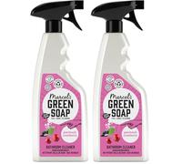 Marcel's Green Soap - Bathroom Cleaner Spray Patchouli & Cranberry - Degreaser Spray - Removes stubborn grease stains - Microplastic-free formula - Vegan - 500 ml (Pack of 2)