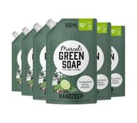 Marcel's Green Soap - Black Pepper & Bergamot Hand Soap Refill - Handwash Dispenser Refill - Vegan - 500ml (pack of 6)
