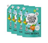 Marcel's Green Soap - Fabric Conditioner Refill Peach & Jasmine - Fabric Softener - Vegan - Natural Ingredients - 3000 ml, 750 ml (Pack of 4)