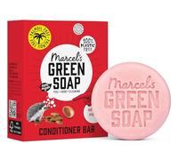Marcel's Green Soap - Hair Conditioner Bar Argan & Oudh - Eco-Friendly - Zero Plastic Packaging - Palm Oil Free - Vegans - Compact and Long-Lasting - 60 grams