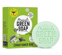 Marcel's Green Soap - Hair Conditioner Bar Tonka & Muguet Scents - Eco-Friendly - Zero Plastic Packaging - Palm Oil Free - Vegans - Compact and Long-Lasting - 60 grams