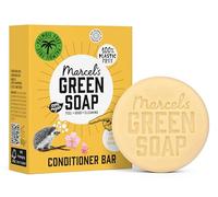Marcel's Green Soap Hair Conditioner Bar Vanilla & Cherry Blossom - Eco-Friendly, Zero Plastic Packaging - Free from Palm Oil, Suitable for Vegans, Compact and Long-Lasting, 60 grams