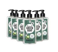 Marcel's Green Soap - Hand Soap Black Pepper & Bergamot - Liquid Handwash Dispenser - Microplastic-free formula - Vegan - 100% recycled plastic bottle - Refillable - 500 ml (Pack of 6)