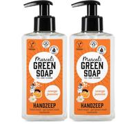 Marcel's Green Soap - Hand Soap Orange & Jasmine - Handwash Dispenser - 100% Eco friendly - 100% Vegan - 97% Biodegradable - 500 ML (Pack of 2)