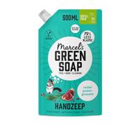 Marcel's Green Soap - Hand Soap Refill Cedar & Pomegranate - Handwash Dispenser Refill - Microplastic-free formula - Vegan - Refillable - 500 ml