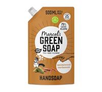 Marcel's Green Soap - Hand Soap Refill Sandalwood & Cardamom - Handwash Dispenser Refill - Microplastic-free formula - Vegan - Packaging recyclable - 500 ml