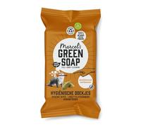 Marcel's Green Soap - Hygienic Cleaning Wipes Sandalwood & Cardamom - Microplastic-free formula - Vegan - 60 wipes