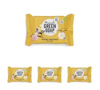 Marcel's Green Soap Hygienic Wet Wipes for Hands - Vanilla & Cherry Blossom - Plant Based (Pack of 4)