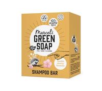 Marcel's Green Soap - Shampoo Bar Vanilla & Cherryblossom - Daily use, plastic and sulfate free - Saves 3 bottles of regular Shampoo - 100% Eco friendly - 100% Vegan - 97% Biodegradable - 90 G