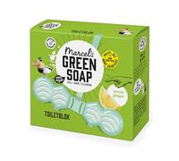 Marcel's Green Soap - Toilet Block Lemon & Ginger - Toilet Freshener - Microplastic-free formula - Vegan - 35g