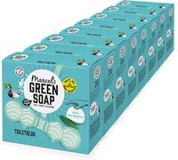 Marcel's Green Soap Toilet Block Mint & Eucalyptus - Fragrant Toilet Freshener