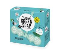 Marcel's Green Soap - Toilet Block Mint & Eucalyptus - Toilet Freshener - Microplastic-free formula - Vegan - 35g