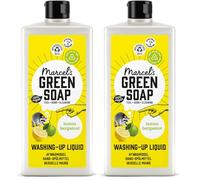 Marcel's Green Soap - Washing up Liquid Lemon & Bergamot - Dishwashing Liquid - Vegan - Recycled Plastic - 97% Biodegradable - 500 ML (Pack of 2)